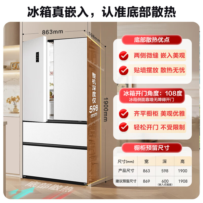 容声BCD-515P60FZMAD冰箱图片