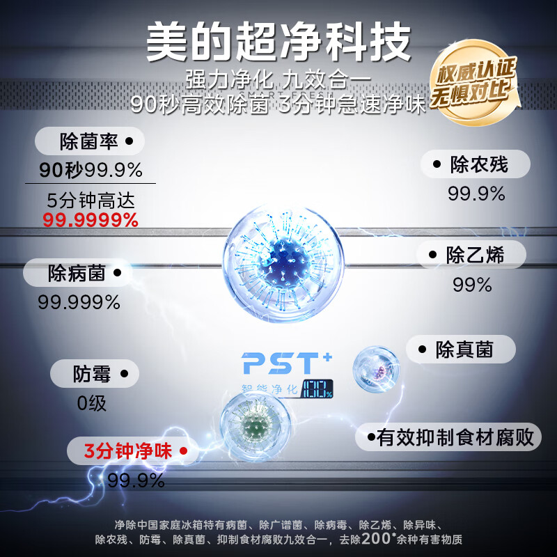 美的MR-459WUSPZE冰箱图片