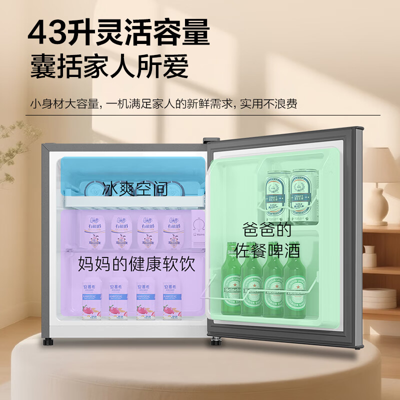 海尔BC-43GHSDE0S9冰箱图片