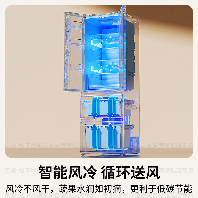 松下NR-XG41PEB-W冰箱图片