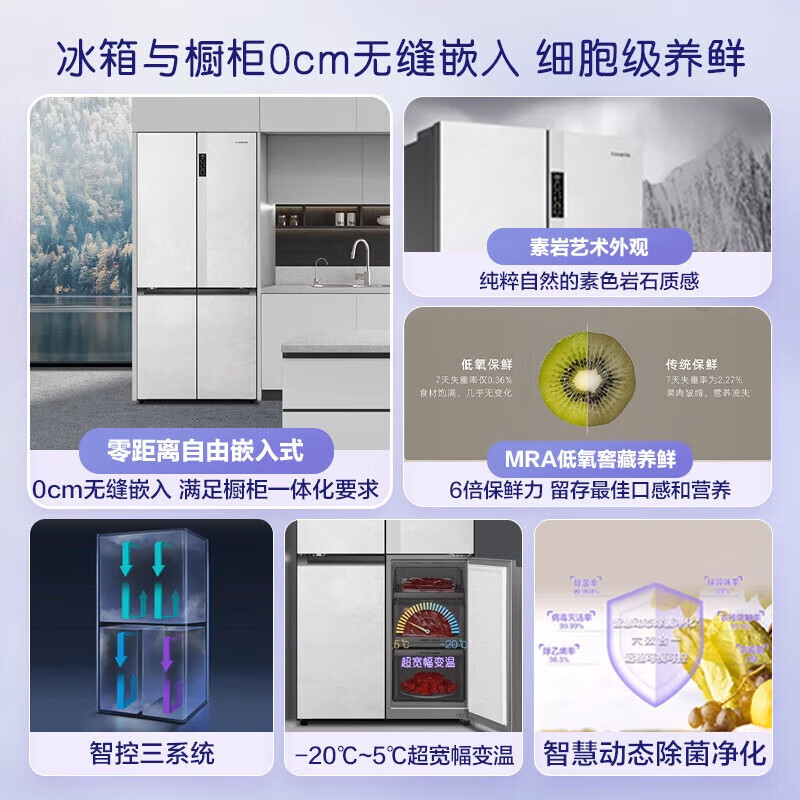 卡萨帝BCD-551WLCTDM4GDU1冰箱图片