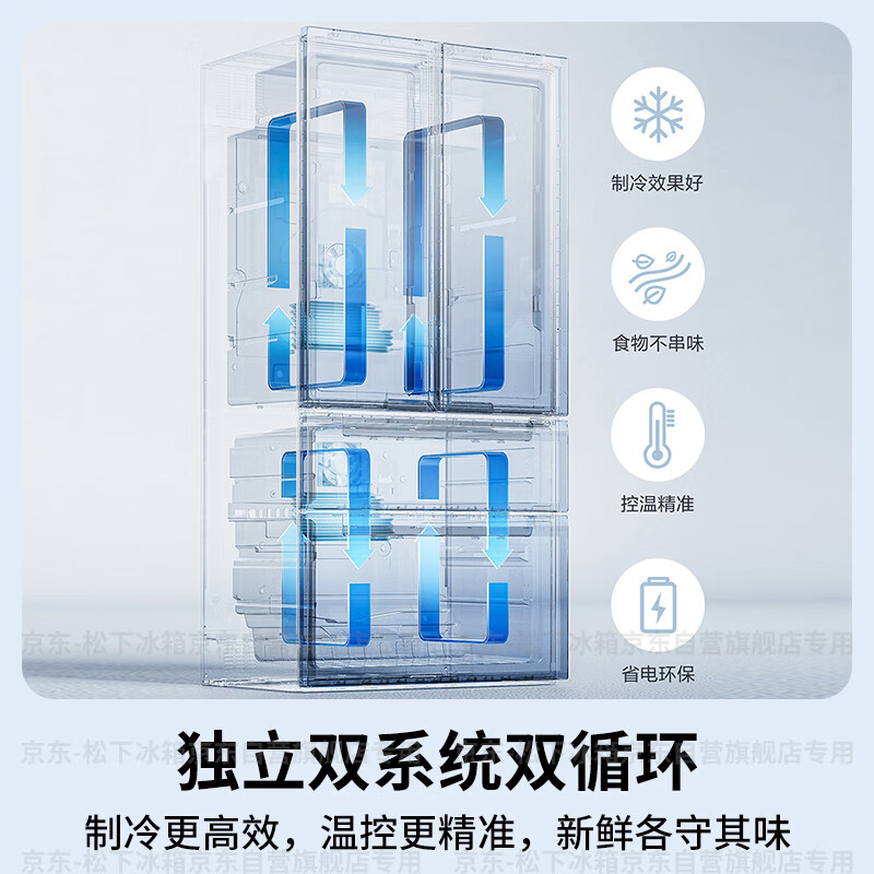 松下NR-EW57TGB-W冰箱图片