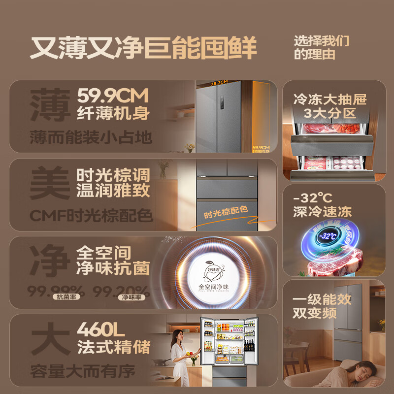 长虹CR-FW460冰箱图片