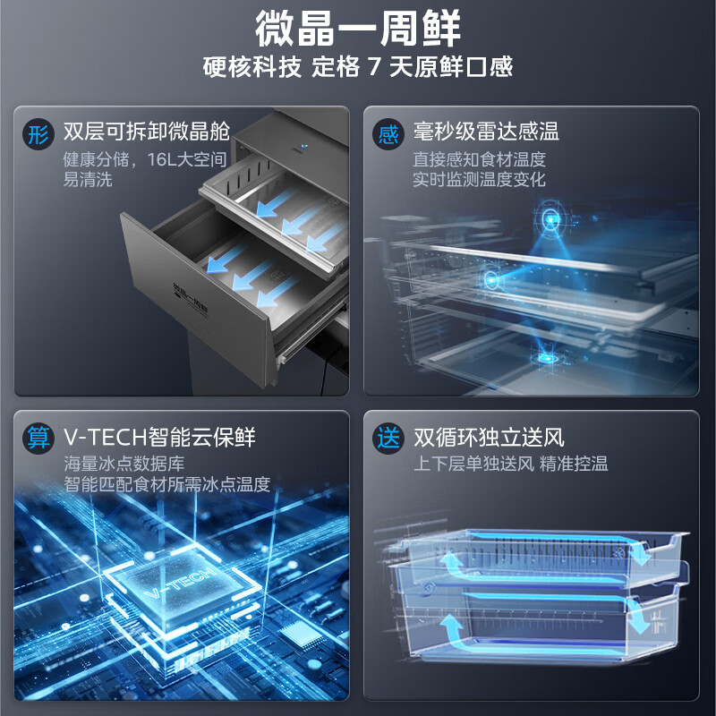 美的BCD-526WUFGPZMA冰箱图片