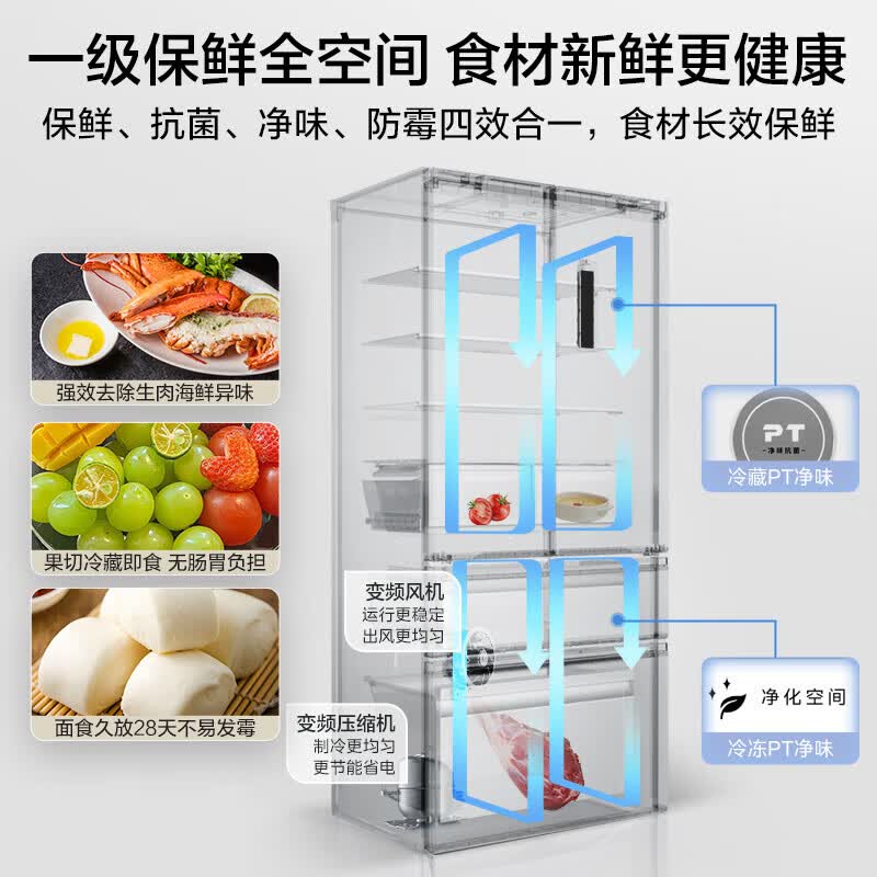 美的MR-528WUFPZE冰箱图片