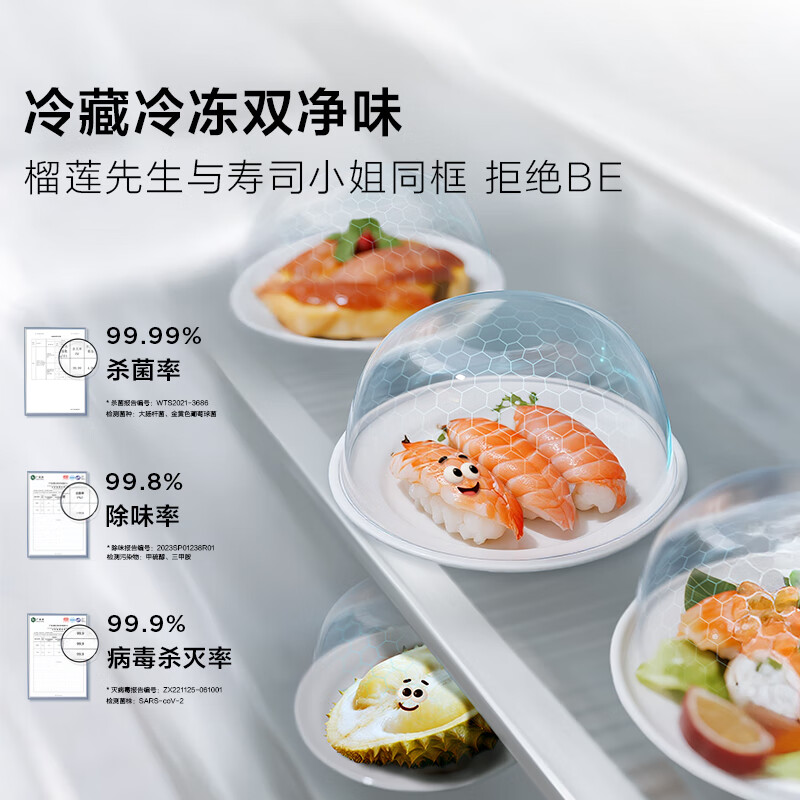 TCL-R456T9-DQB冰箱图片