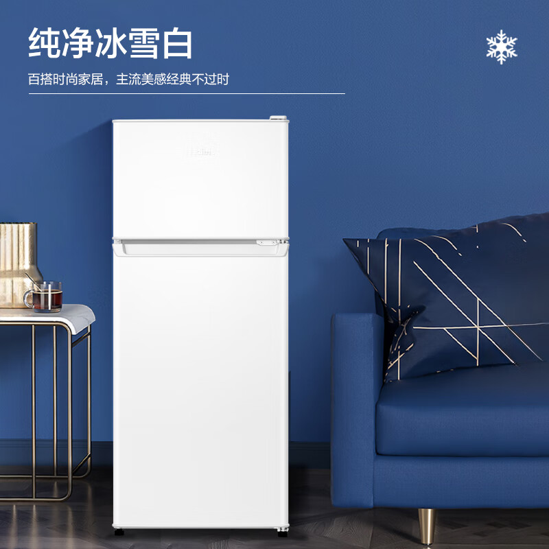 海尔BCD-123GHTMZ0WV冰箱图片