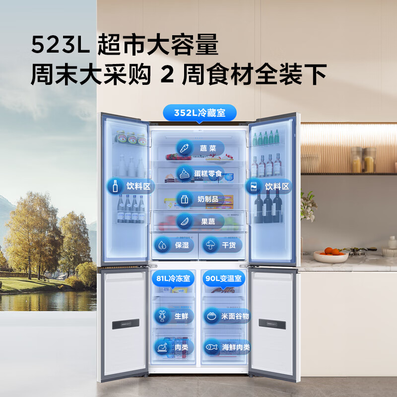 TCL-R523T9-UQS冰箱图片
