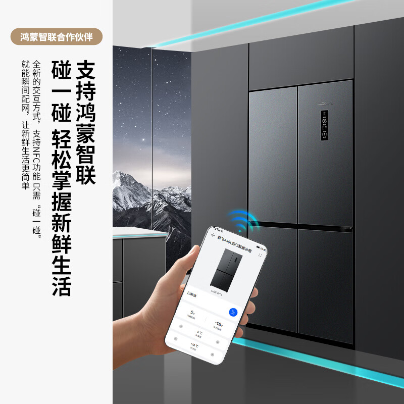 新飞BCD-445WKQ8AT冰箱图片
