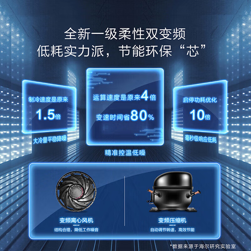 海尔BCD-351WLHD3E7SFU1冰箱图片