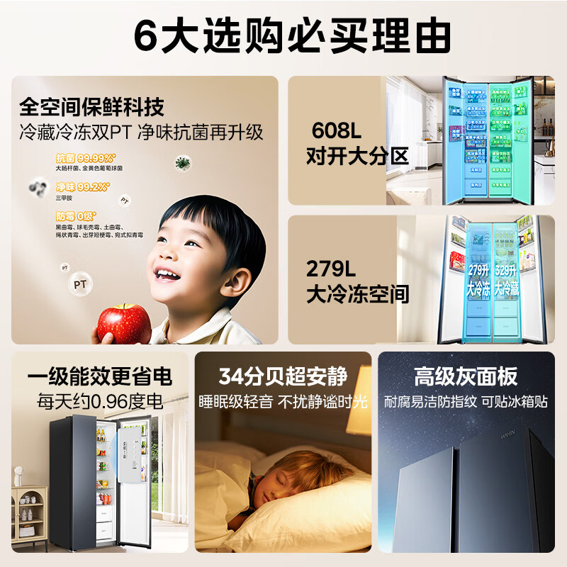 华凌HR-640WKP冰箱图片