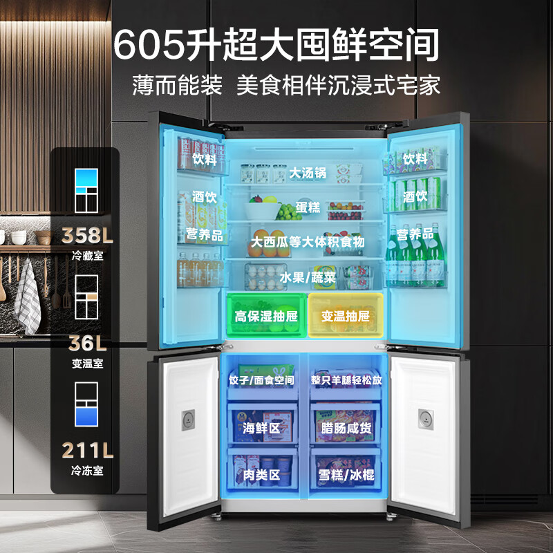 美的MR-635WSPZE冰箱图片