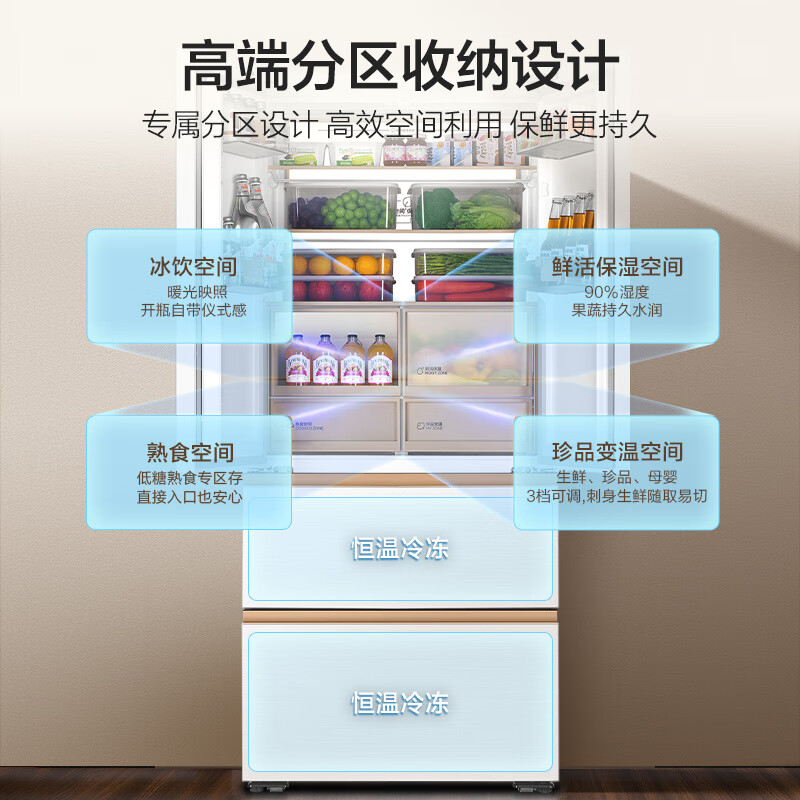 海尔BCD-511WGHFD1BWLU1冰箱图片