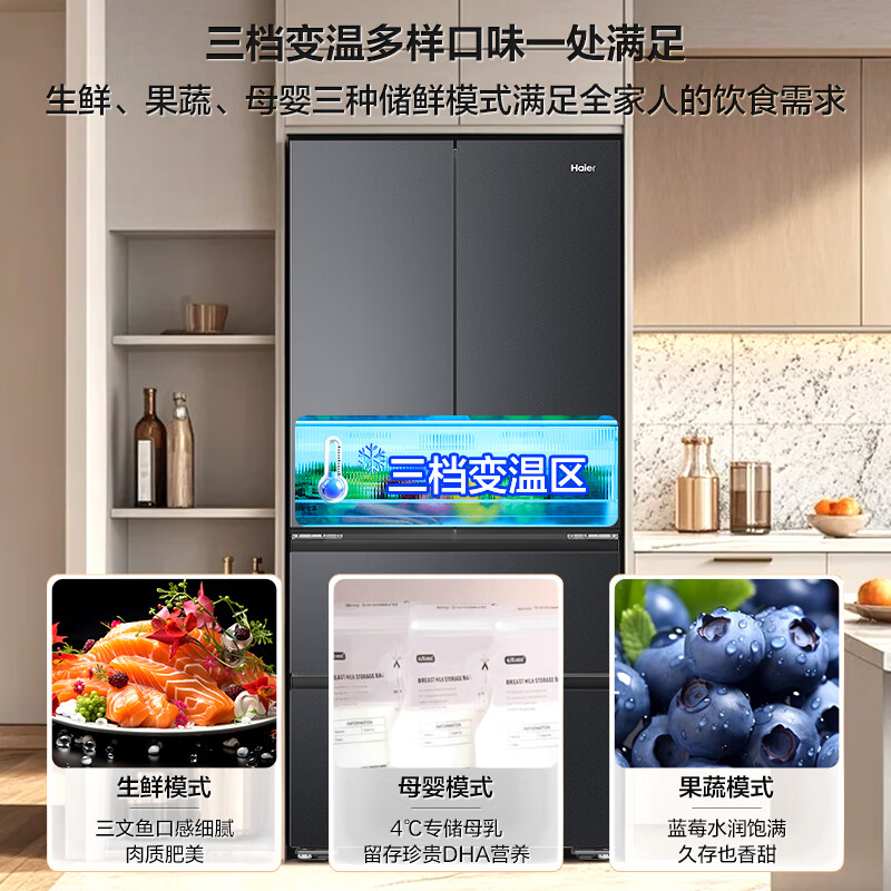 海尔BCD-490WGHFDEDSD冰箱图片