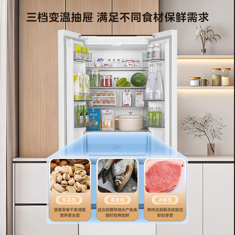 美的MR-420WUFPZE冰箱图片