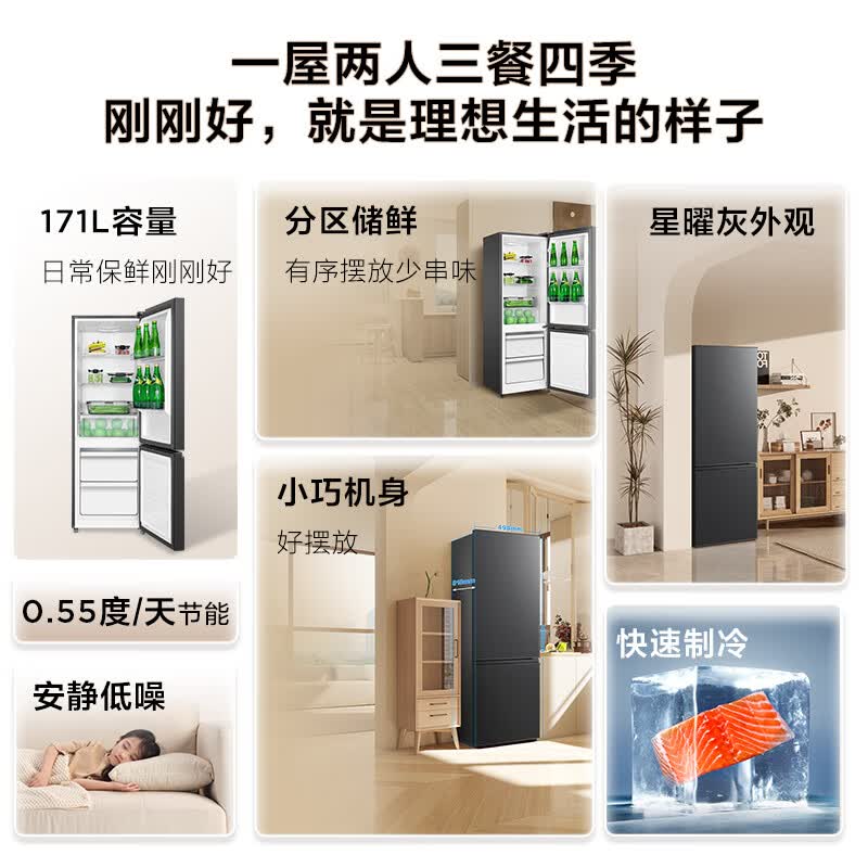 TCL-R171L1-B冰箱图片