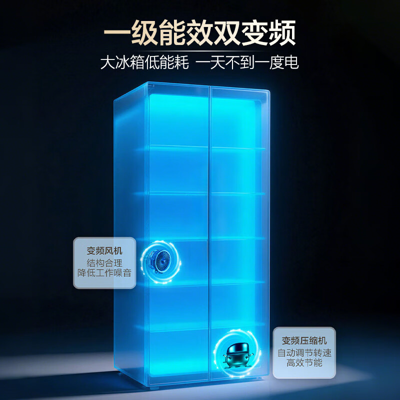 海尔BCD-618WGHSSEDBL冰箱图片