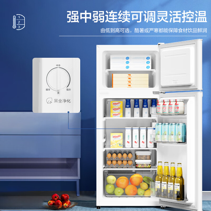 海尔BCD-123GHTMZ0WV冰箱图片
