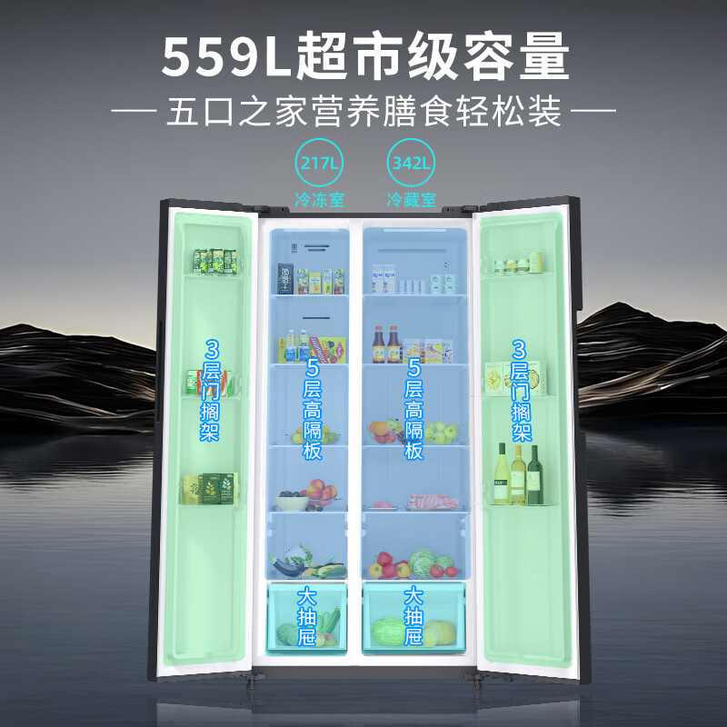 上菱BSE559PWL冰箱图片