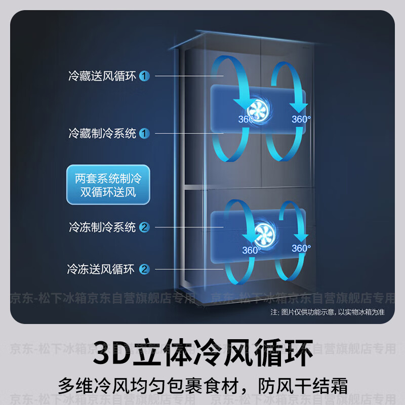 松下NR-EW46TGB-W冰箱图片