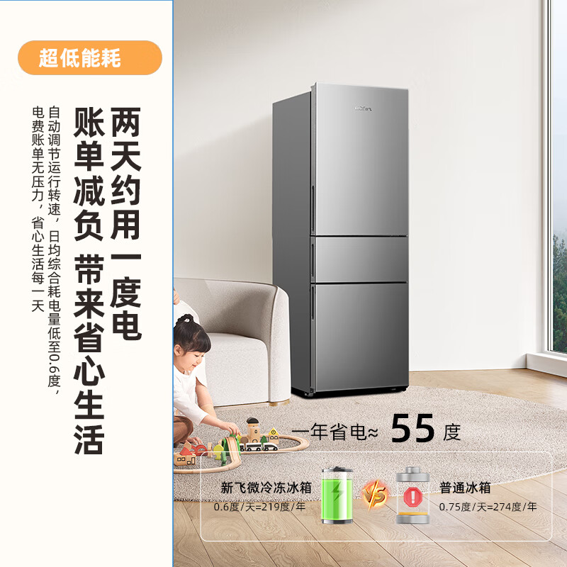 新飞BCD-221WK3AT冰箱图片