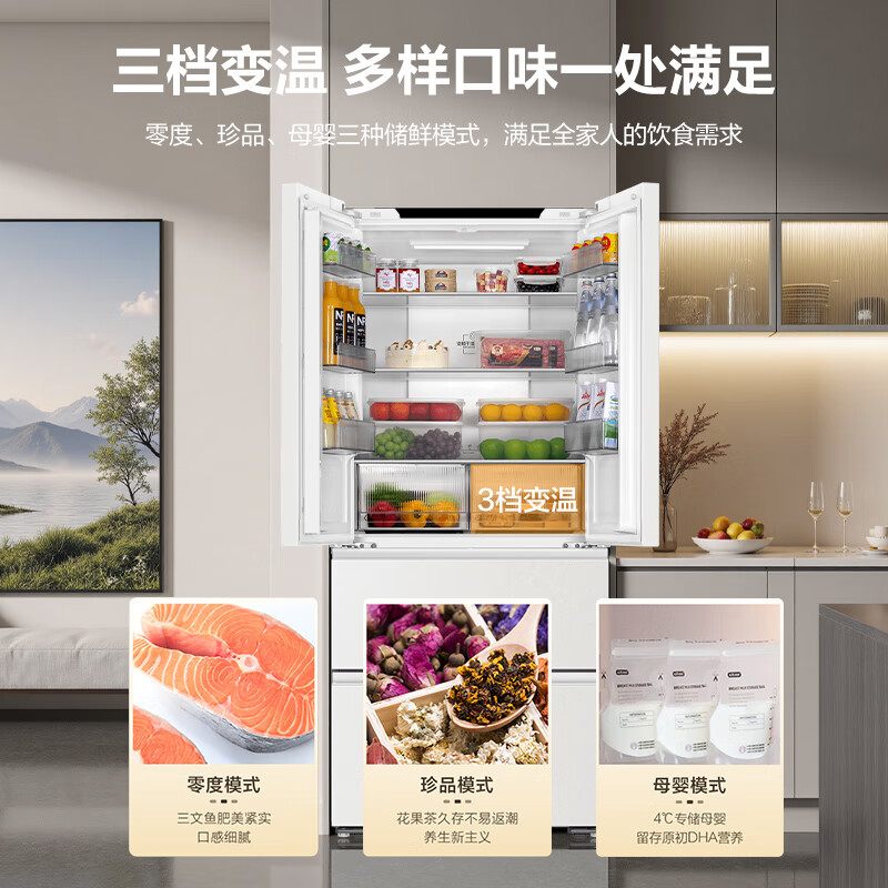 海尔BCD-500WGHFD59GPU1冰箱图片