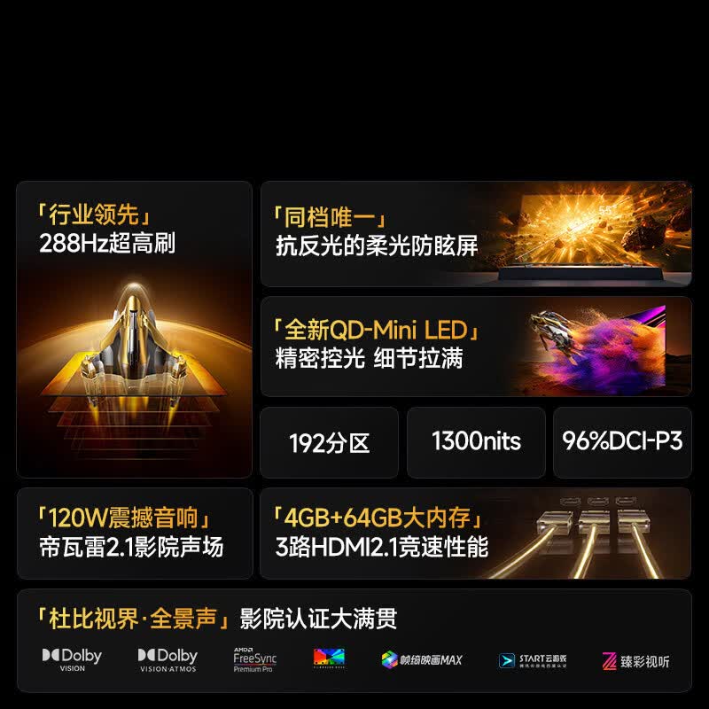 Vidda 55VX3Q 55英寸电视图片 Vidda 55VX3Q 55英寸电视图片