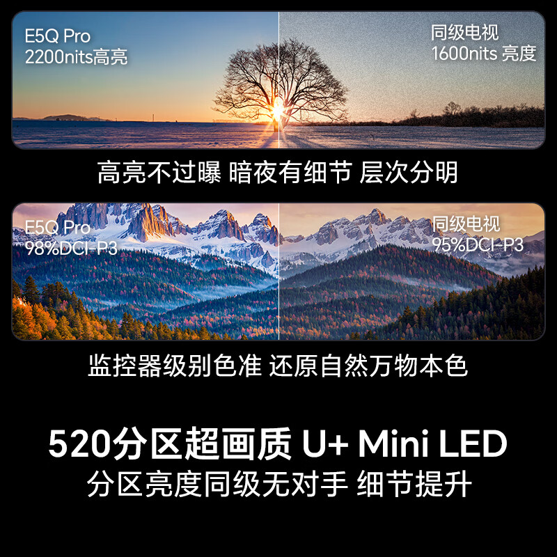 海信 55E5Q-PRO 55英寸电视图片
