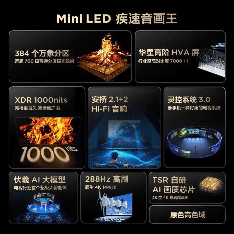 TCL 98Q6G Mini 98英寸电视图片 TCL 98Q6G Mini 98英寸电视图片