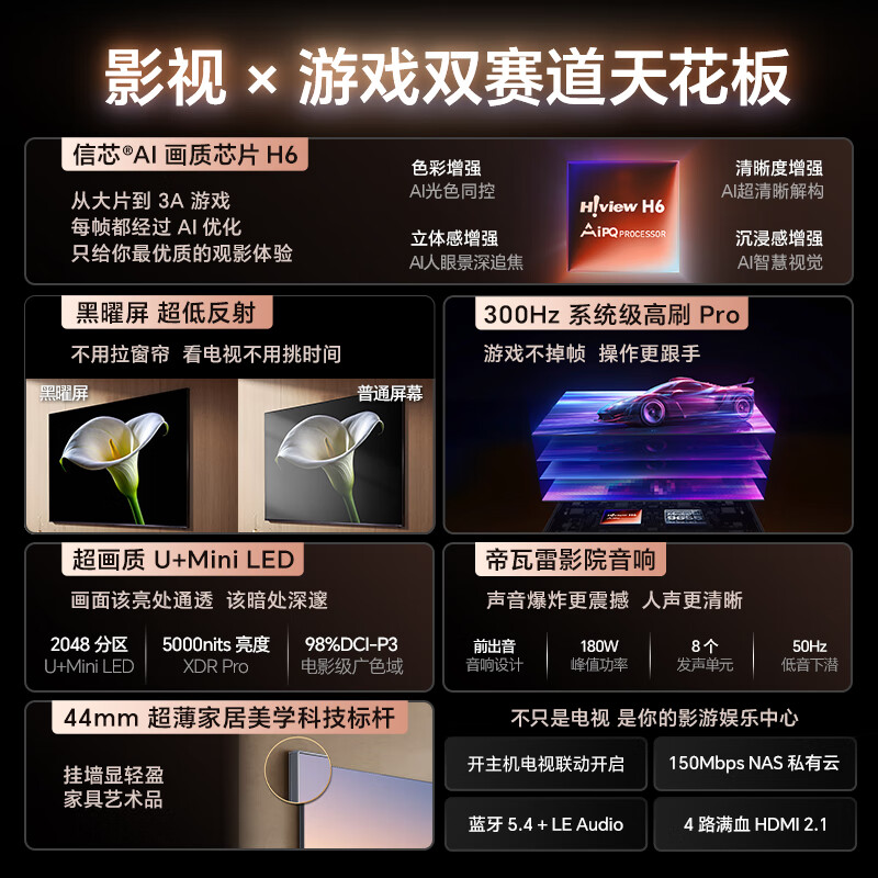 海信 65E8Q 65英寸电视图片