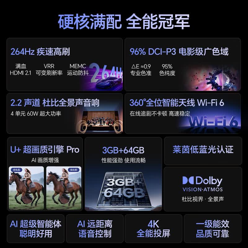 海信 75E3NH-PRO 75英寸电视图片 海信 75E3NH-PRO 75英寸电视图片