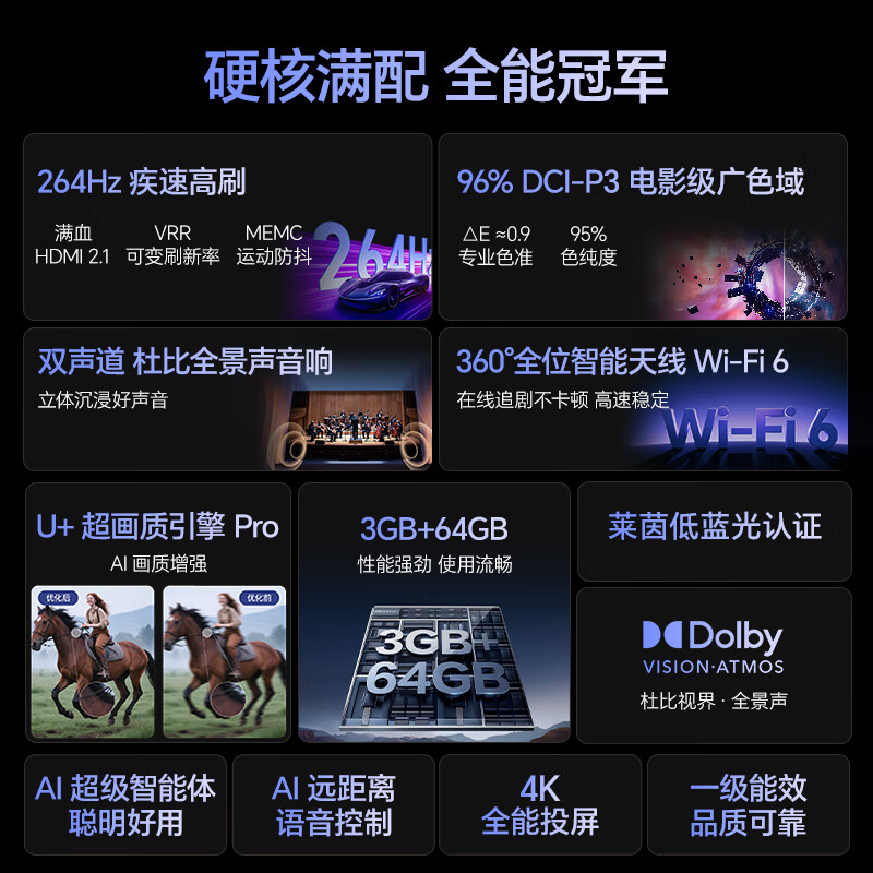 海信 65E3NH-PRO 65英寸电视图片