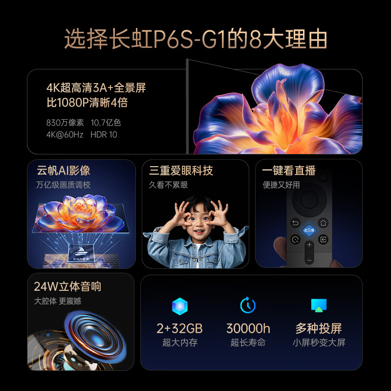 长虹 50P6S-G1 50英寸电视图片 长虹 50P6S-G1 50英寸电视图片