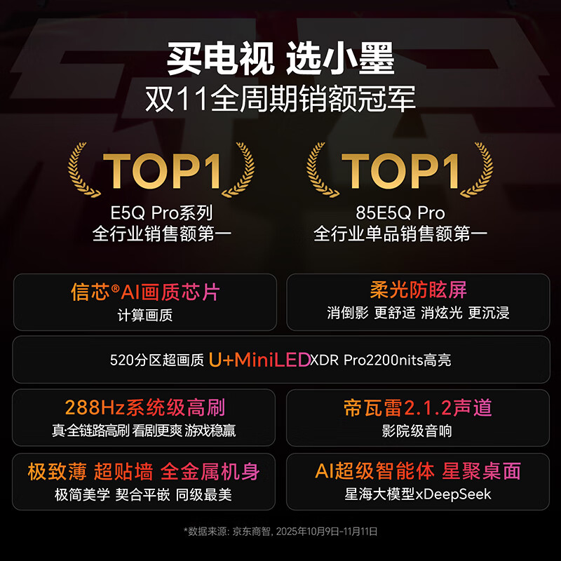 海信 55E5Q-PRO 55英寸电视图片