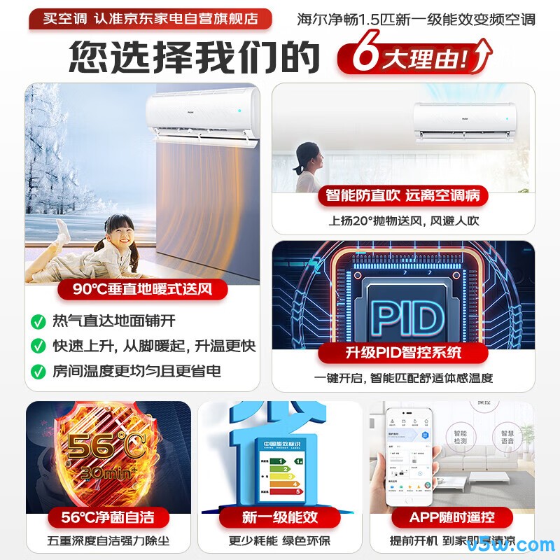海尔 KFR-35GW/B1KPB81U1 1.5匹空调图片