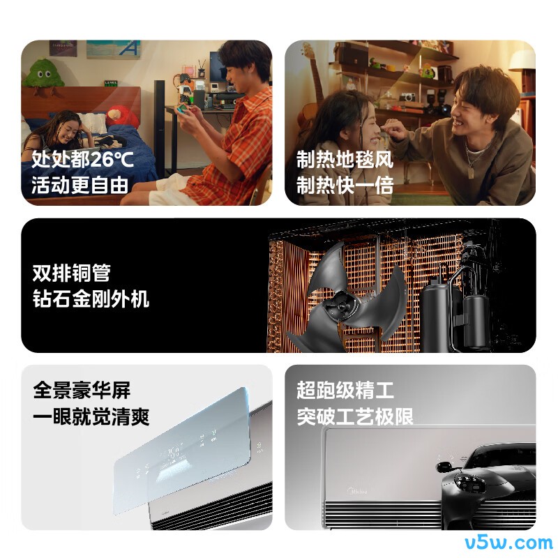美的 KFR-35GW/QM1P 大1.5匹空调图片