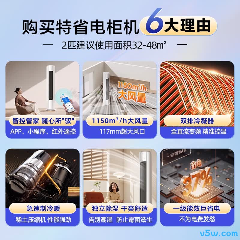 奥克斯 KFR-51LW/BpR3AFQA(B1) 大2匹空调图片