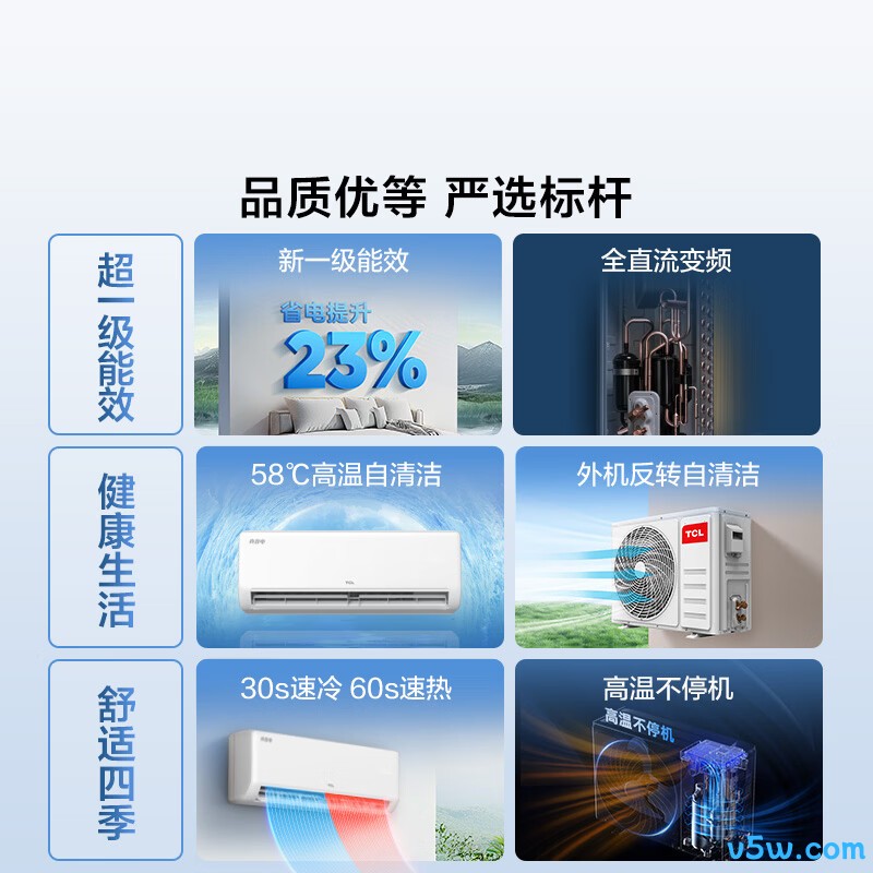 TCL KFR-46GW/JD21+B1 2匹空调图片