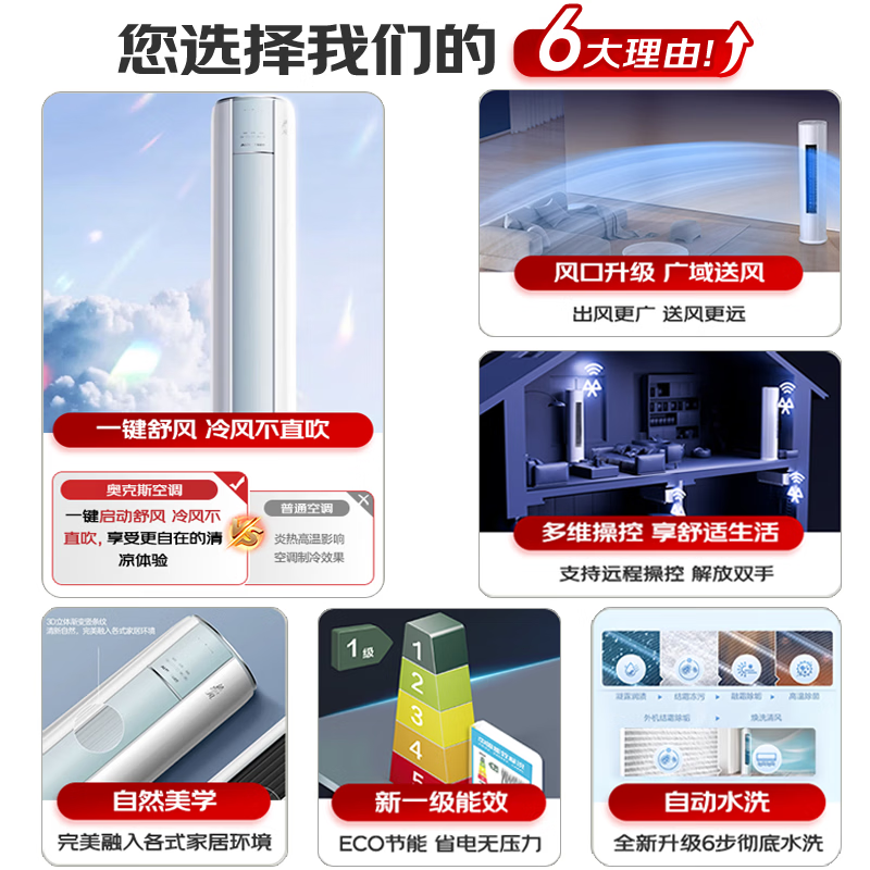 奥克斯 KFR-72LW/BpR3AQF19(B1) 3匹空调图片
