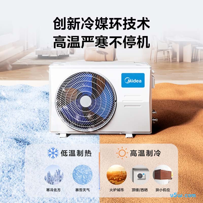 美的 KFR-72LW/XA1P 大3匹空调图片