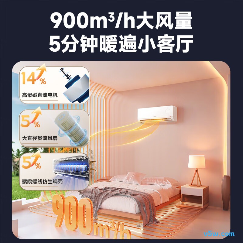 海尔 KFR-46GW/LTA1-1 2匹空调图片