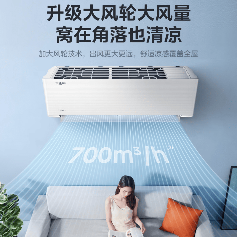 美的 KFR-26GW/MJD2-1 1匹空调图片