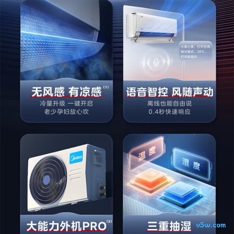 美的 KFR-35GW/FW1 大1.5匹空调图片