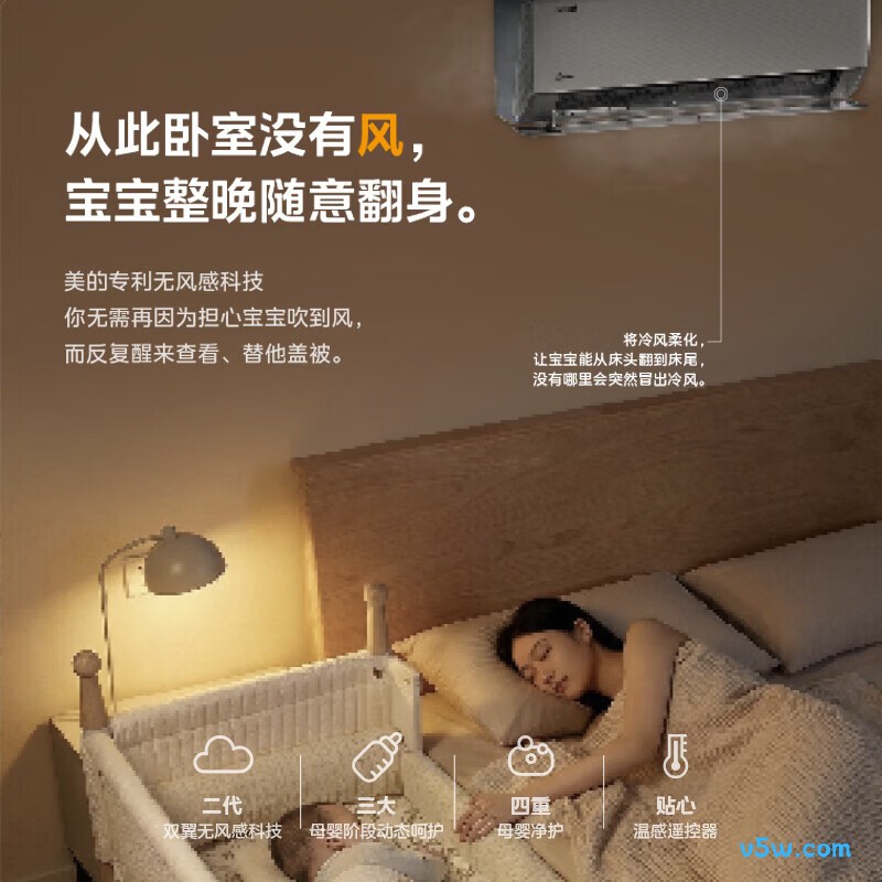 美的 KFR-35GW/WF2P 大1.5匹空调图片