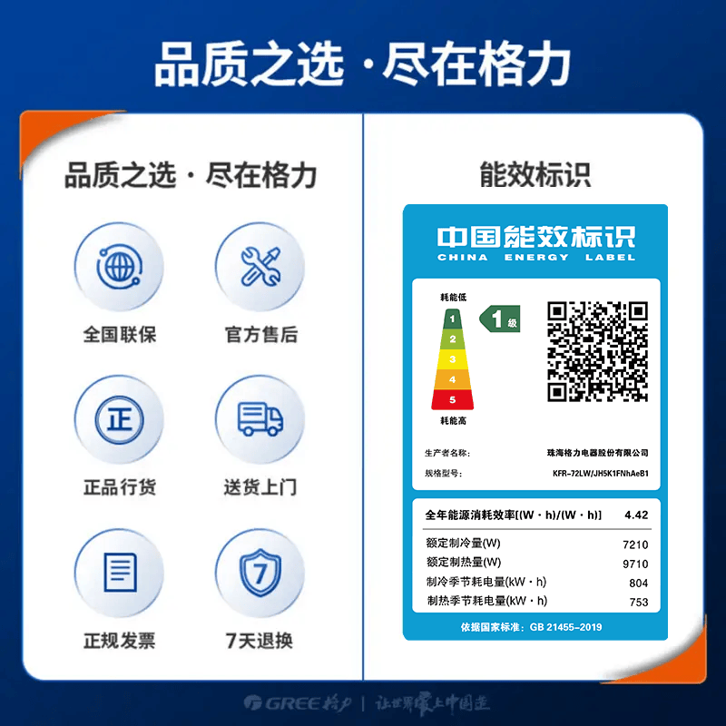 格力 KFR-72LW/JH5K1FNhAeB1 3匹空调图片