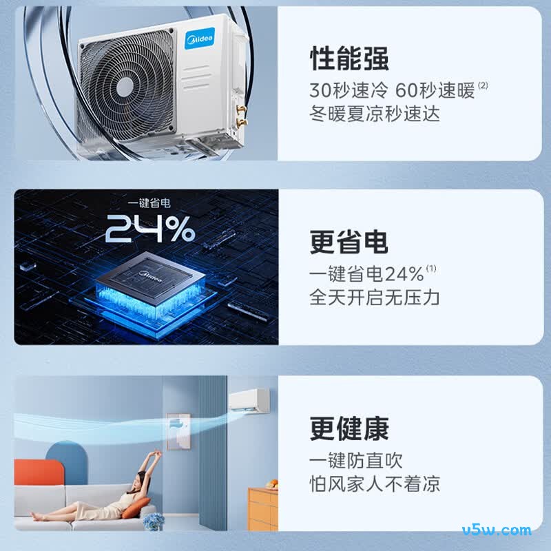 美的 KFR-35GW/XA1Plus 1.5匹空调图片