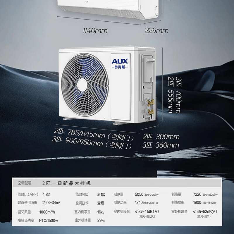 奥克斯 KFR-50GW/BpR3GAQM(B1) 2匹空调图片