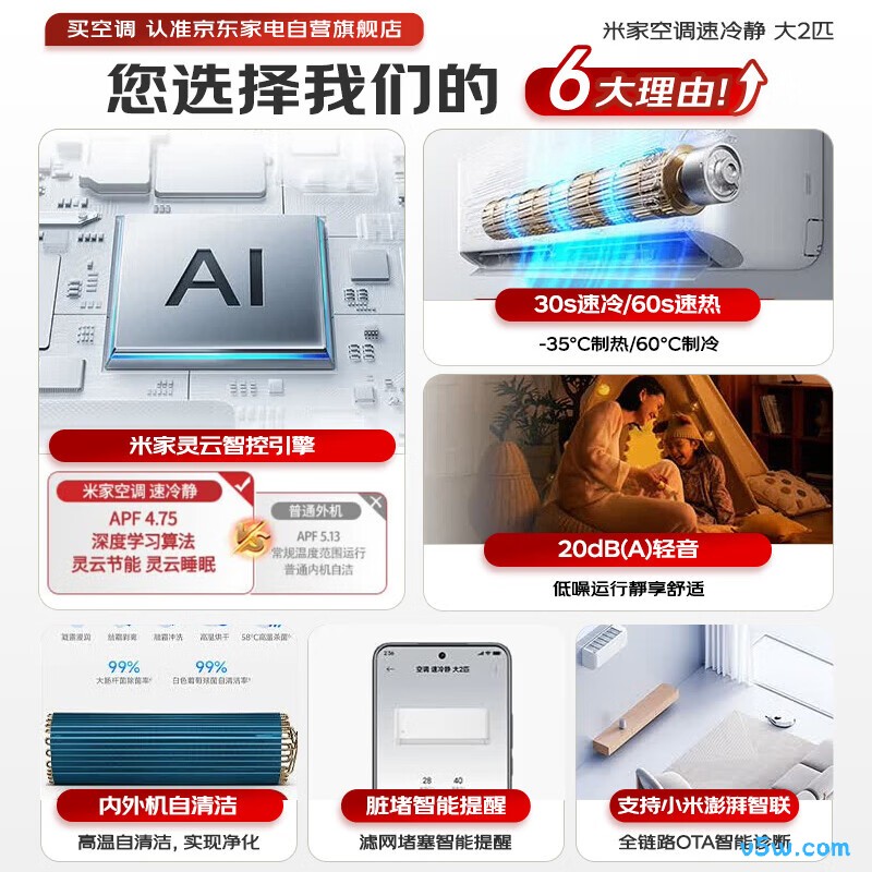 小米 50GW-PG20/A1A1 2匹空调图片