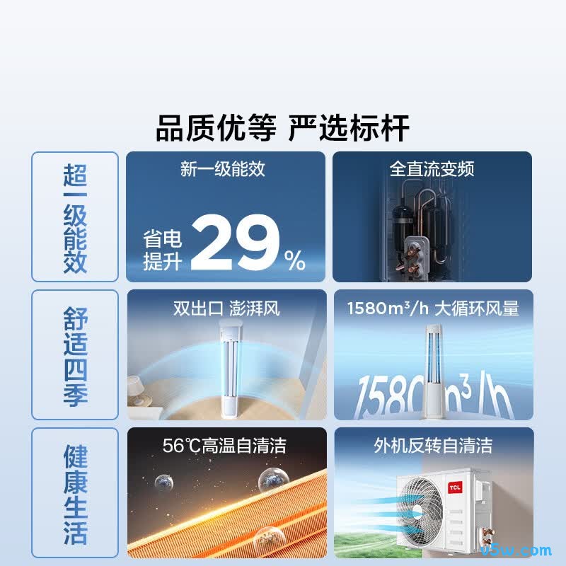 TCL KFR-72LW/JD21+B1 大3匹空调图片