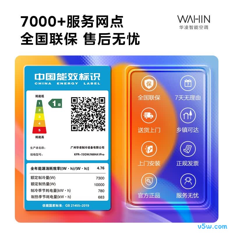 华凌 KFR-72GW/N8HA1Pro 3匹空调图片